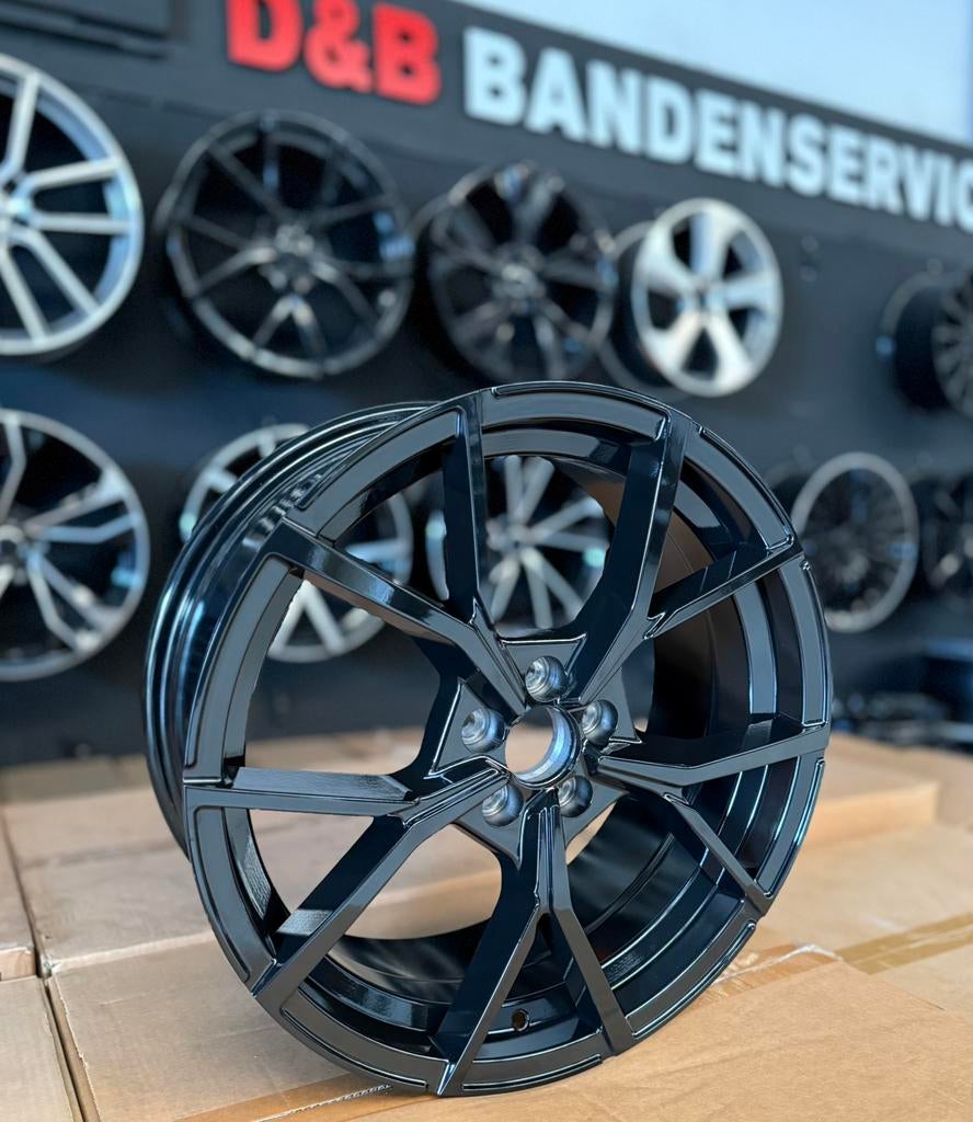 17 18 inch Estoril look velgen 5x100 Vw polo taigo t cross, 215 mm, Velg(en), Nieuw, 17 inch