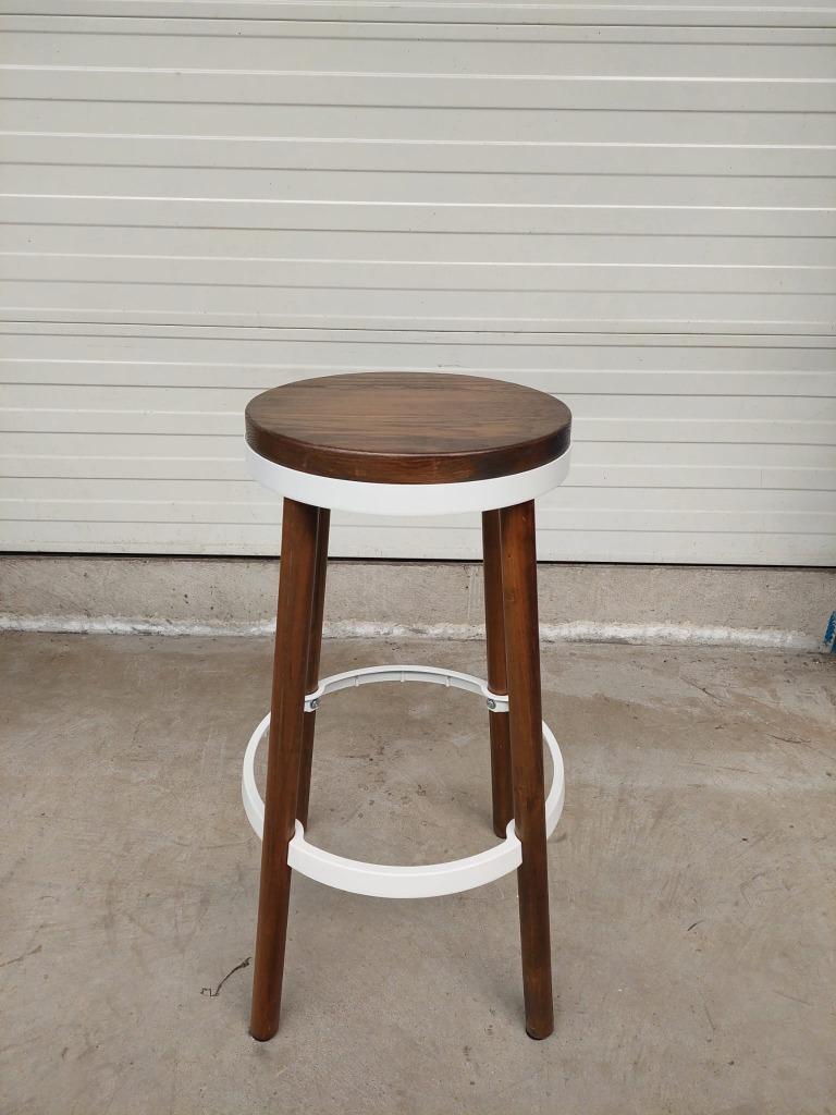 Nieuw moderne design barkruk hout - metaal wit, 5 krukken of meer, Met voetsteun, 60 tot 90 cm, Nieuw