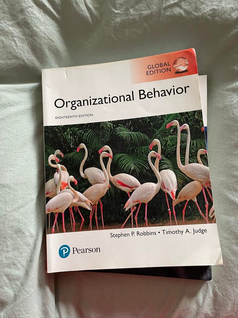 Organizational Behavior - Robbins & Judge, Ophalen of Verzenden, Beta, Zo goed als nieuw, HBO