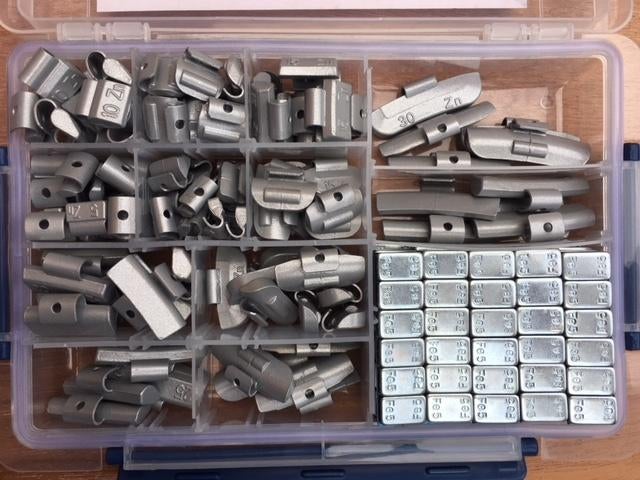 Assortimentsdoos balanceergewichten 150 dlg., Ophalen of Verzenden, Eddiys, Info@eddiys.eu, Espel