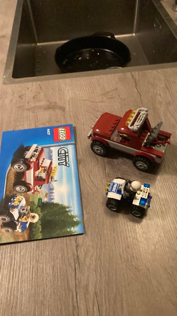 Lego City 4437 Politie Quad, Ophalen of Verzenden, Zo goed als nieuw, Complete set, Lego