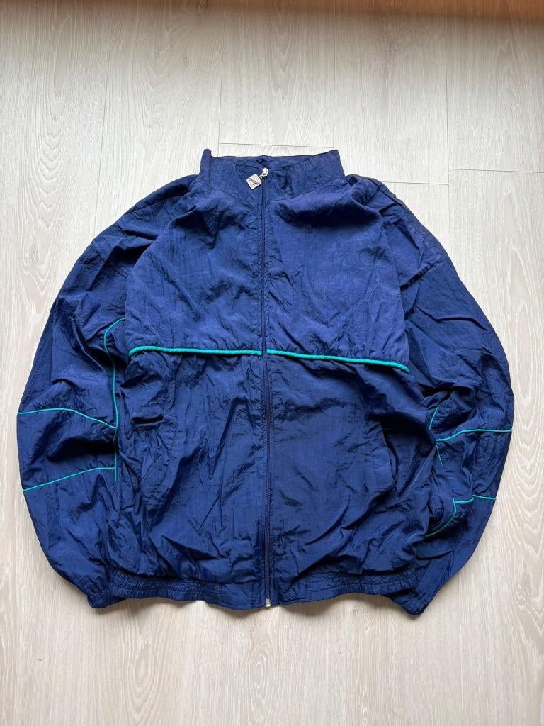 Vintage Shiwi Windbreaker Jas L, Maat 52/54 (L), Blauw, ., Vintage