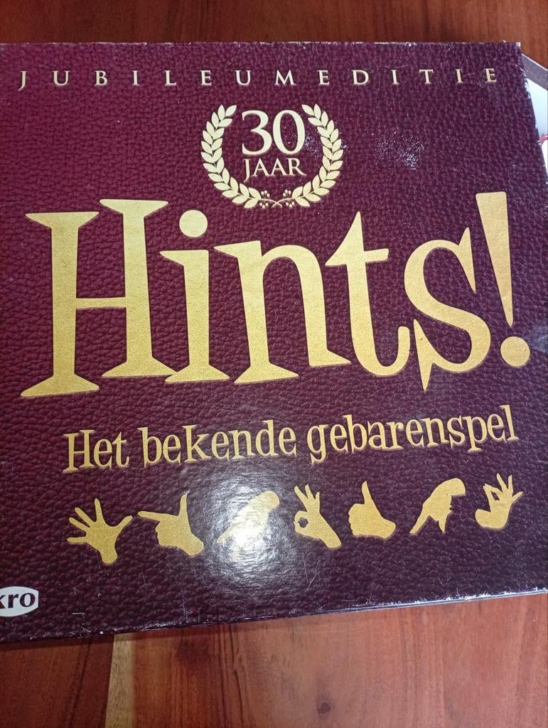 Hints! Jubileumeditie - Het bekende gebarenspeel, Hobby en Vrije tijd, Gezelschapsspellen | Bordspellen, Ophalen of Verzenden