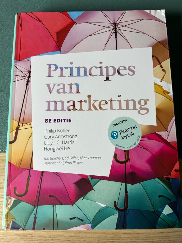 Principes van Marketing - 8e Editie, Ophalen of Verzenden, Gamma, Zo goed als nieuw, HBO