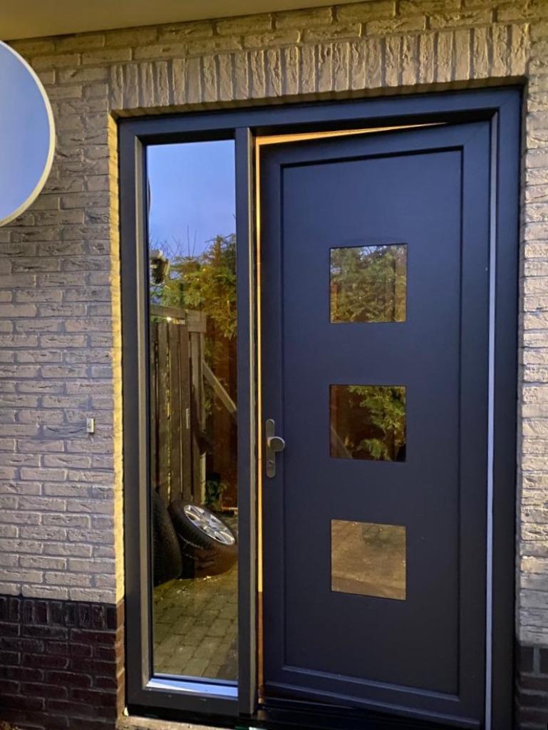 Kunststof en Aluminium voordeur *GRATIS OFFERTE*, Doe-het-zelf en Verbouw, 100 tot 120 cm, Kunststof, 215 cm of meer, Nieuw
