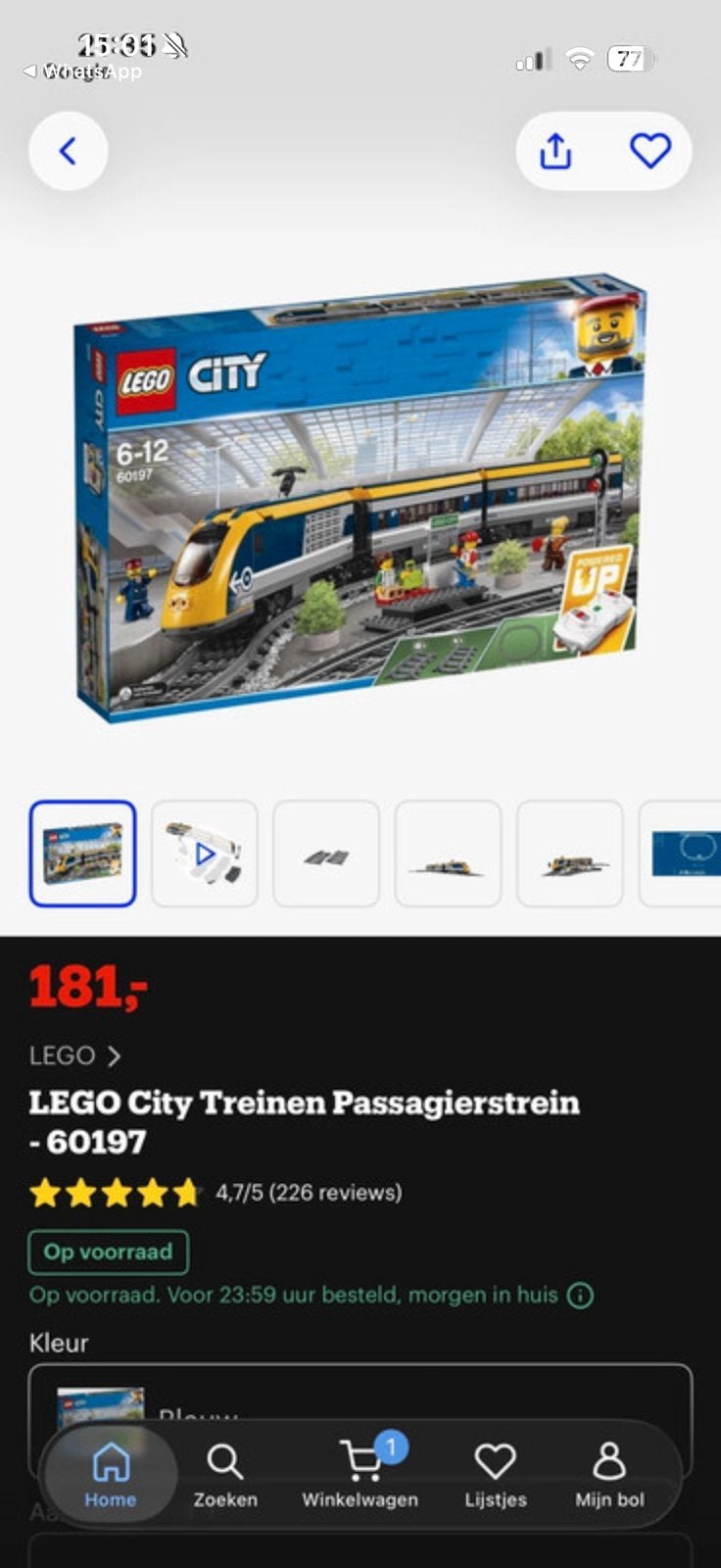 Lego city trein en vrachttrein pakket!, Ophalen, Zo goed als nieuw