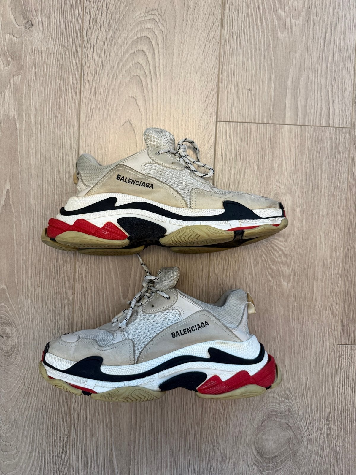Balenciaga Triple S Sneakers Maat 42, Kleding | Heren, Ophalen of Verzenden, Gedragen, Wit, Sneakers of Gympen