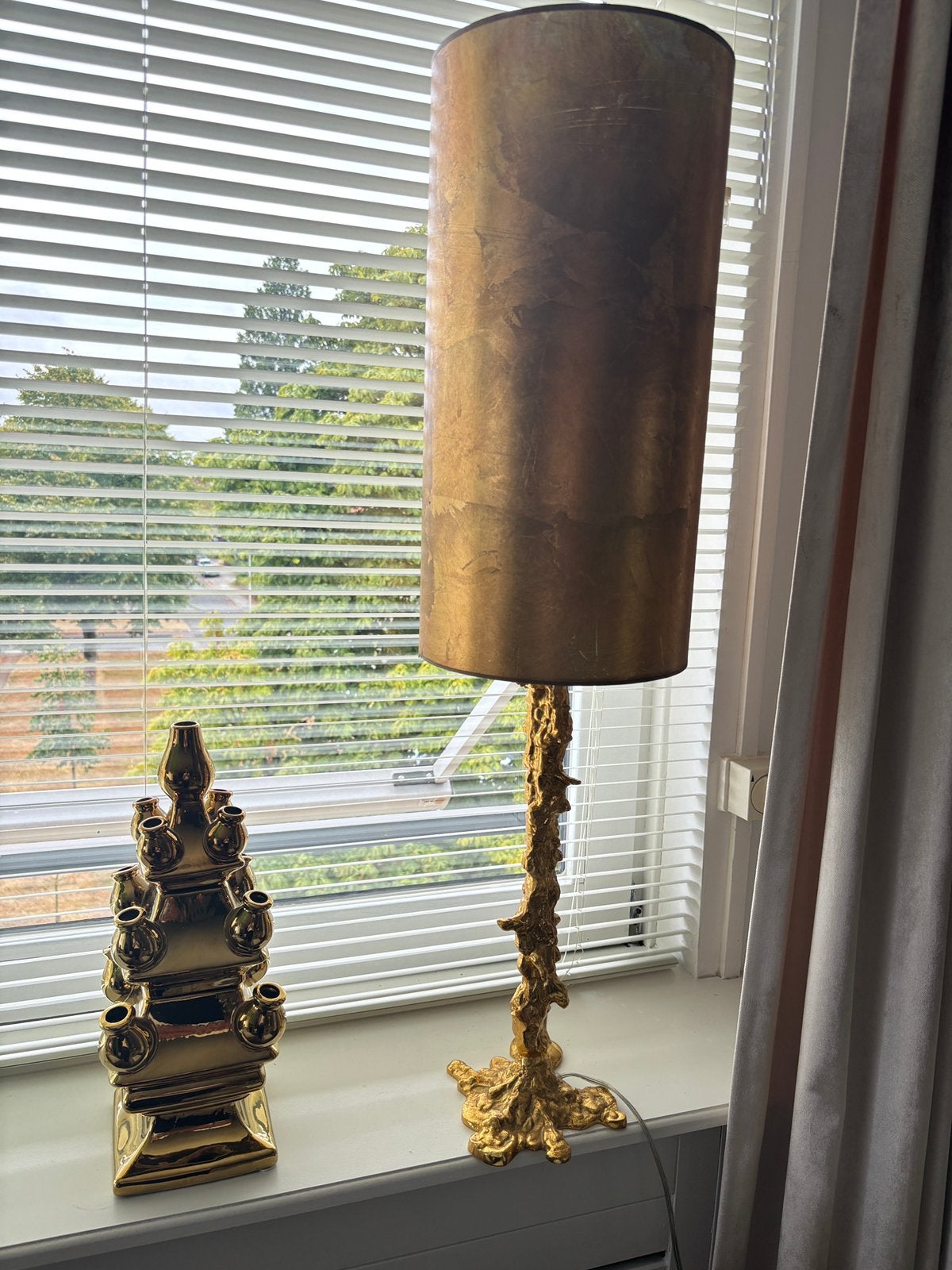 Originele pols potten lamp, Ophalen, Zo goed als nieuw, Rond