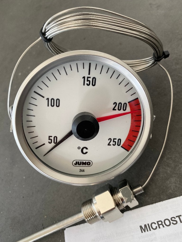 Temperatuurklok Ø80mm - frituur bakwand / Smitto visbak oven
