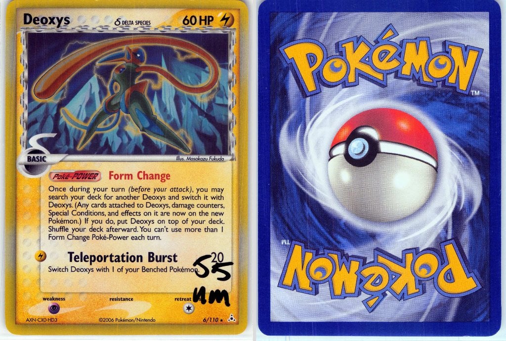 Pokémon kaart te koop: Deoxys δ (HP 6), Verzenden, Zo goed als nieuw