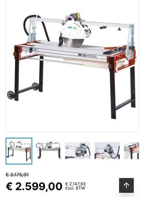 Raimondi SMS tegelzaagmachine | 125cm | tegelsnijder rubi, Ophalen, Cirkelzaag, 70 mm of meer, Zo goed als nieuw