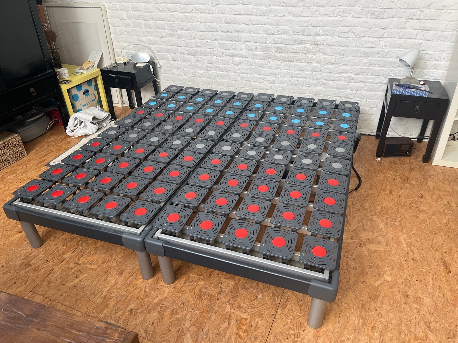 Lattenbodem 180x200 cm elektronisch verstelbaar, Ophalen, Gebruikt, Tweepersoons, Bedbodem
