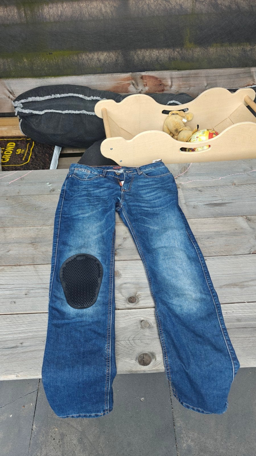 Motorbroek maat M, Ophalen of Verzenden, Tweedehands, Broek | leer