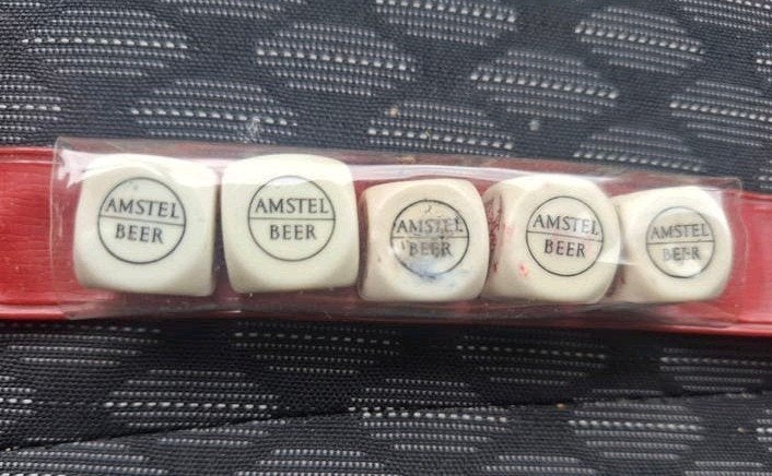 Amstel bier beer poker dobbelstenen, Ophalen of Verzenden, Amstel