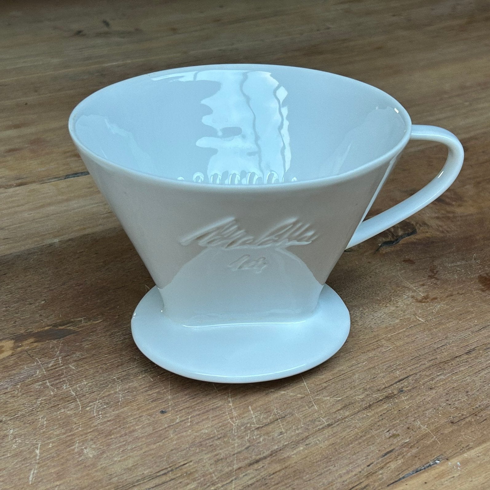 Wit keramiek Melitta koffiefilter 1x4, Gebruikt, Melitta, Overige merken, Keramiek