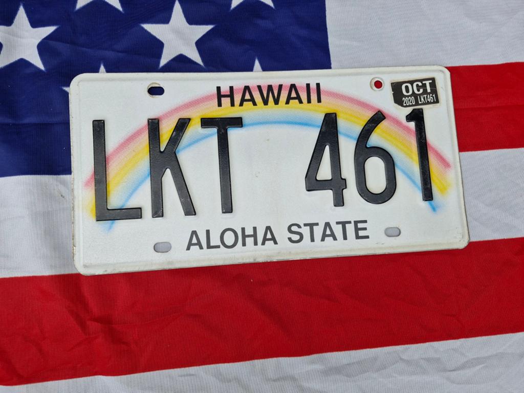 Kentekenplaat Hawaii USA Nummerplaat nummerbord License VS, Ophalen of Verzenden, Gebruikt, Auto's