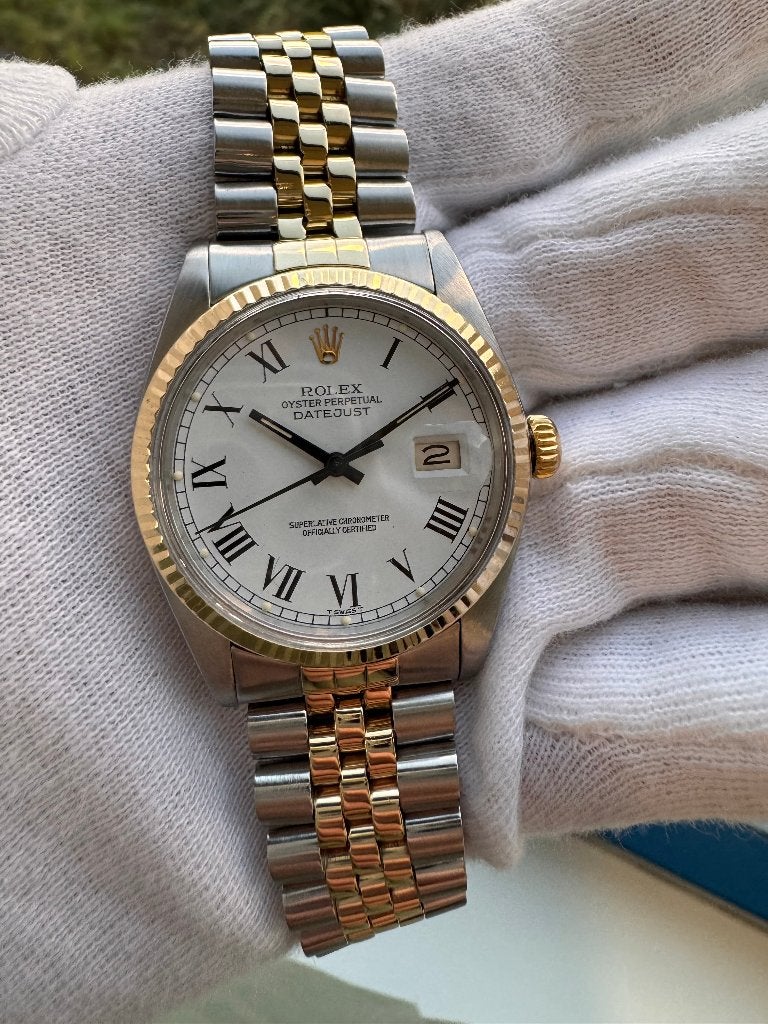 Rolex Datejust 16013 – Buckley Dial – 1979 – Box & Papers, Overige merken, Staal, Polshorloge, 1960 of later