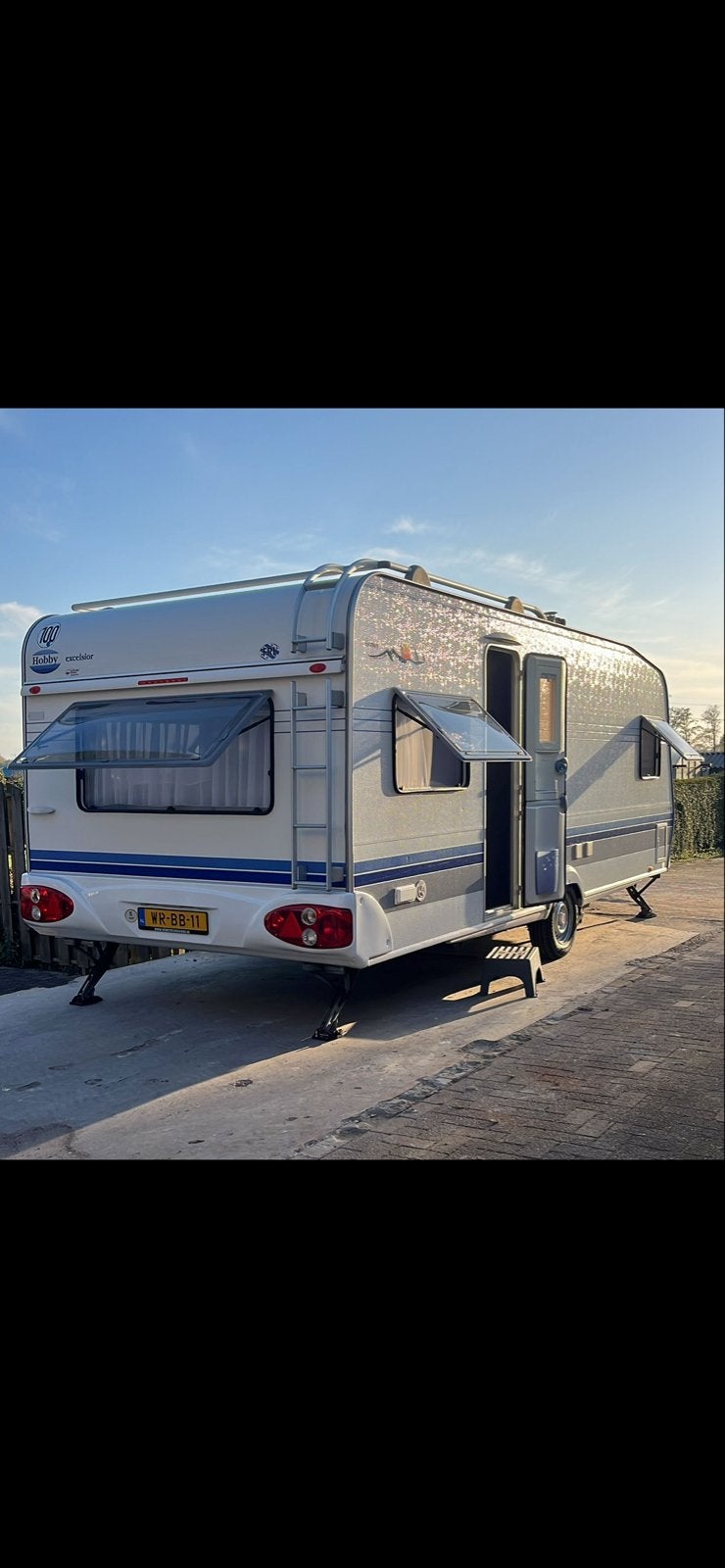 Hobby Excelsior 560 - Ruime en complete caravan, Caravans en Kamperen, Schokbreker, Rondzit, Hobby, Frans bed