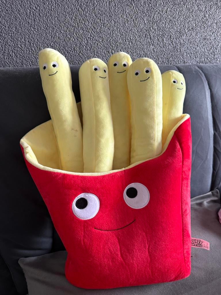 Leuke frietjes knuffel - Fluffy Menu, Overige merken, Overige karakters, Overige typen, Ophalen of Verzenden