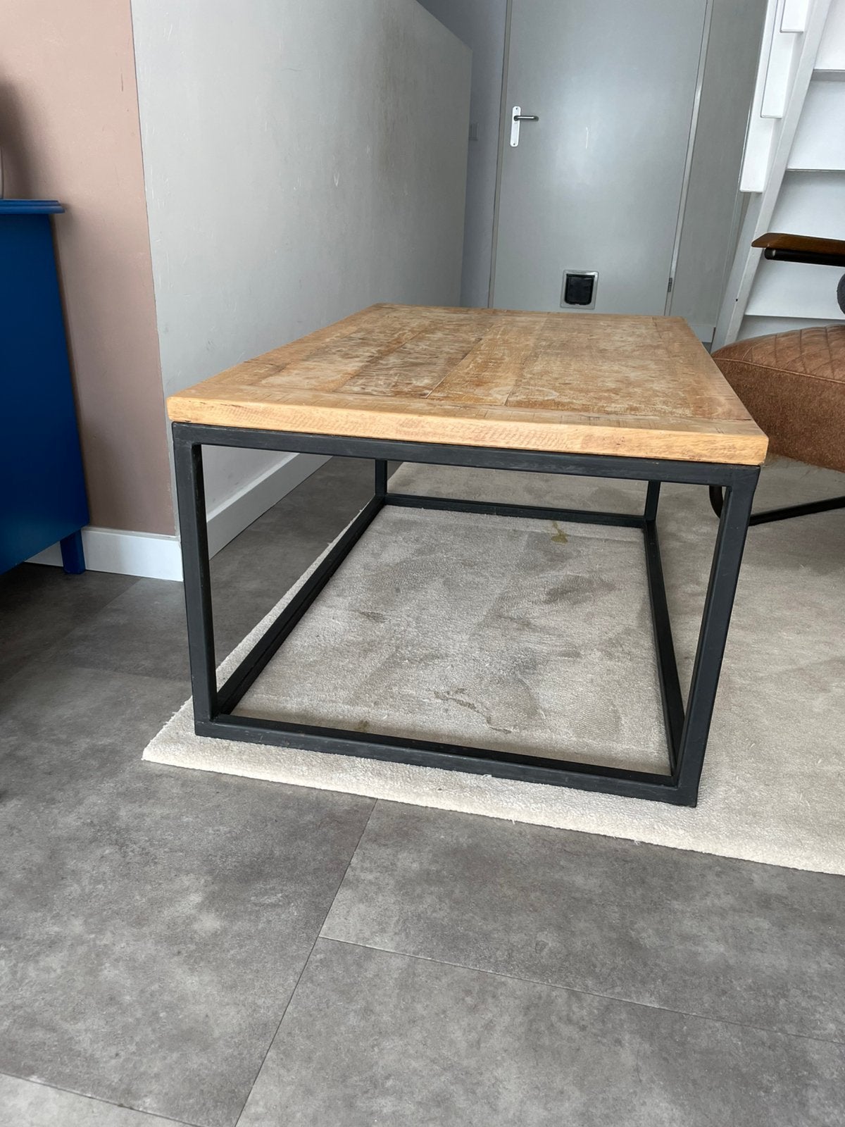 Stoere salontafel, Ophalen, Gebruikt, 100 tot 150 cm, 50 tot 100 cm