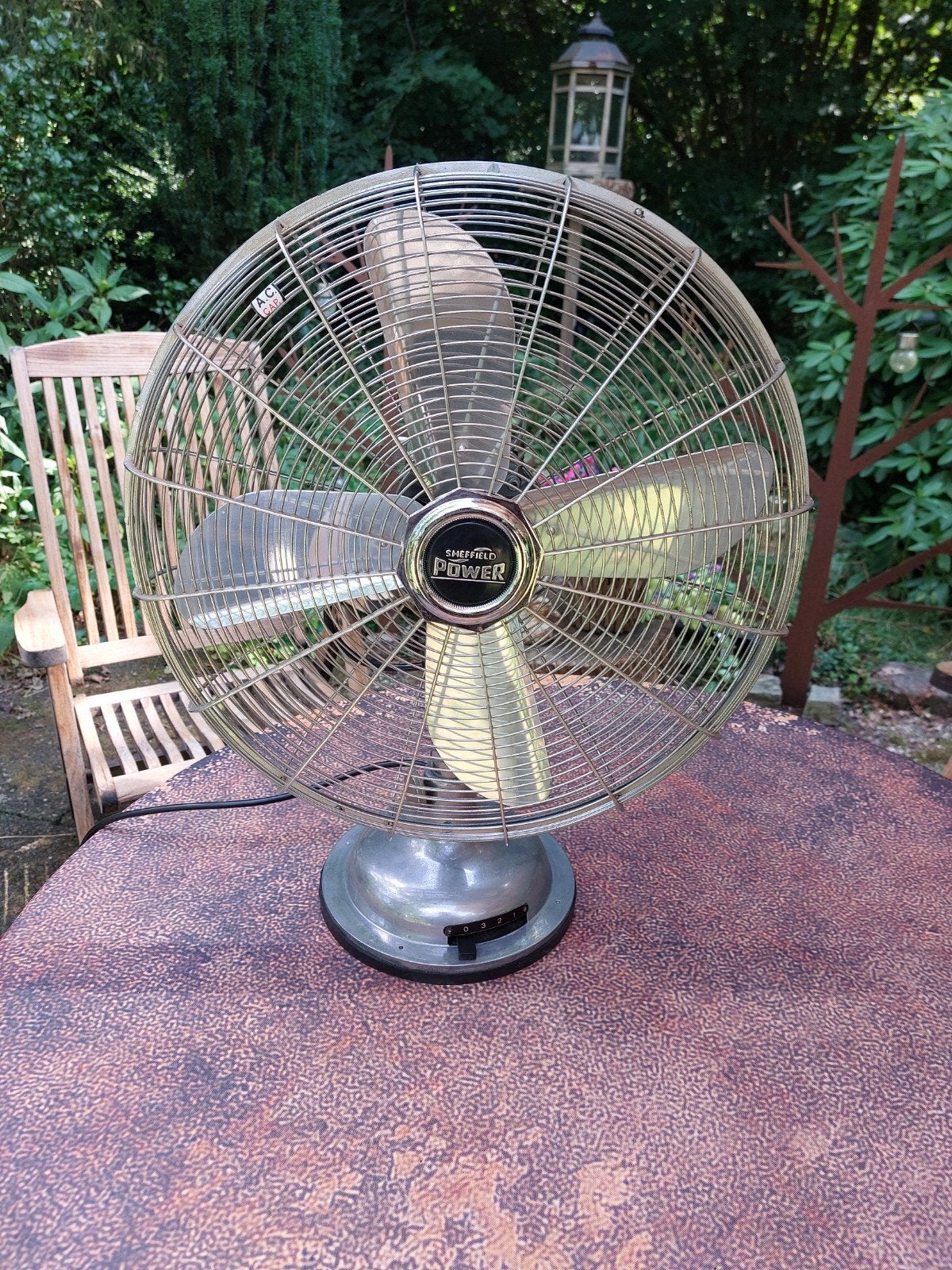 retro vintage ventilator, Witgoed en Apparatuur, Ventilatoren, Ophalen of Verzenden, Tafelventilator