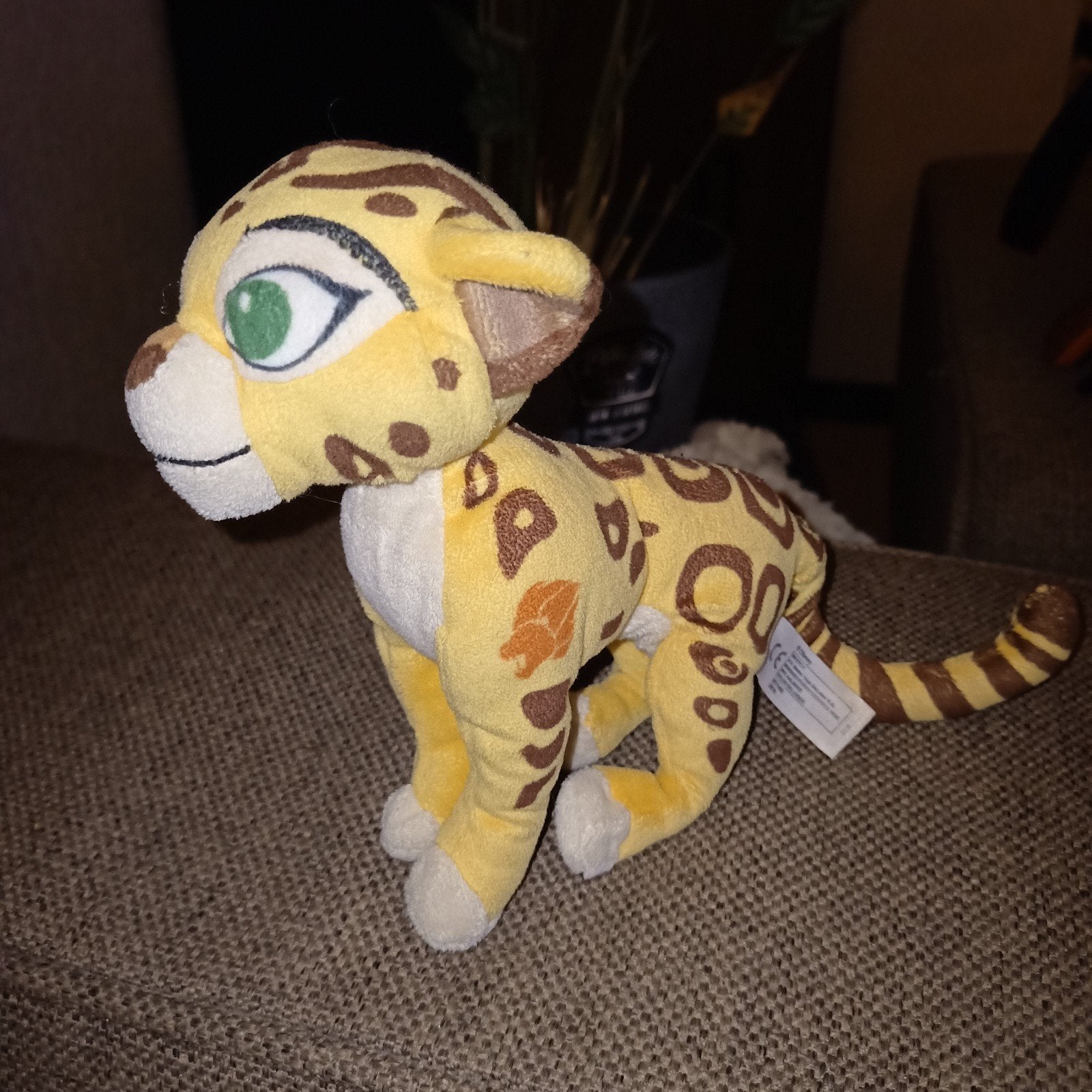 Disney, nicotoy, the lion guard, fuli the cheetah., Ophalen of Verzenden, Leeuwenkoning of Jungle Boek, Gebruikt, Knuffel