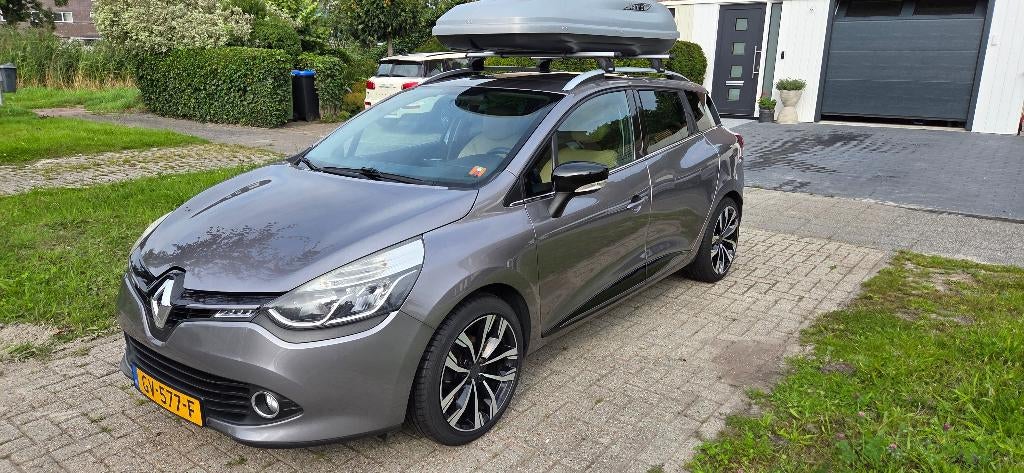 Renault Clio 1.5 DCI 66KW Estate 2015 Grijs, Auto's, Voorwielaandrijving, 4 cilinders, 1096 kg, 32 km/l