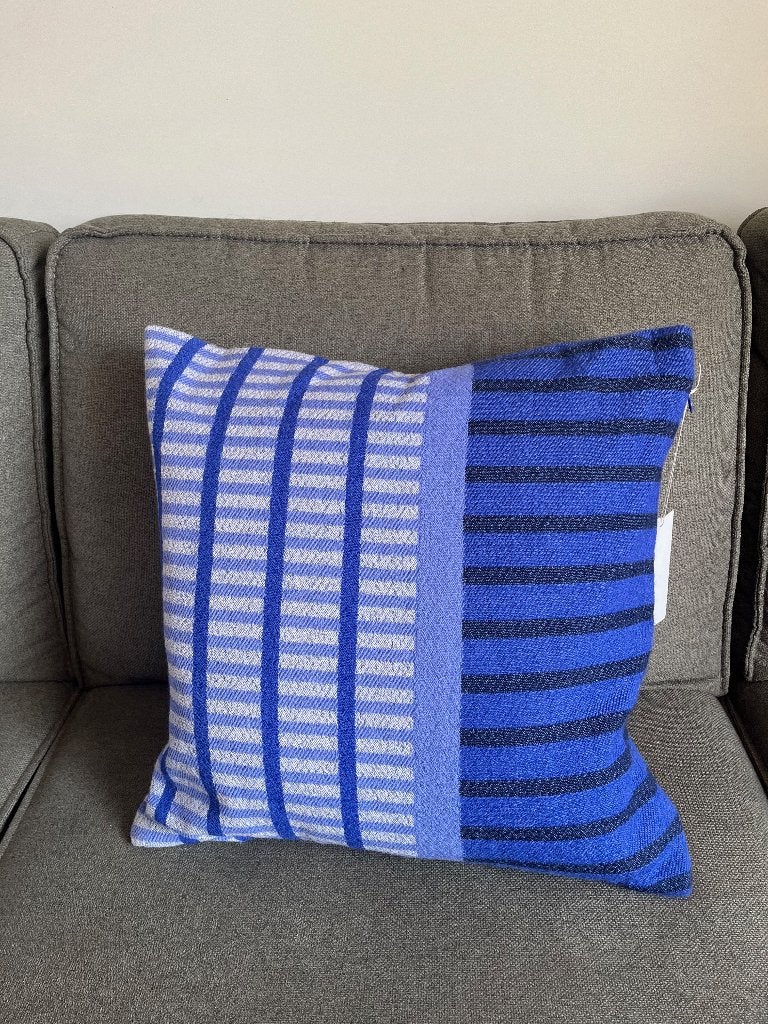 ARKET kussenhoes wol 50x50 cm kobalt blauw, Overige merken, Blauw, Vierkant, Nieuw