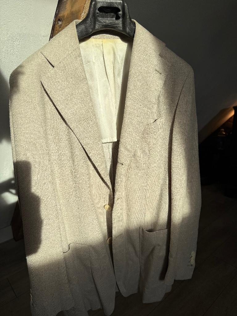 Oger/Munro blazer creme 48, Kleding | Heren, Ophalen, Gedragen, Maat 48/50 (M), Wit