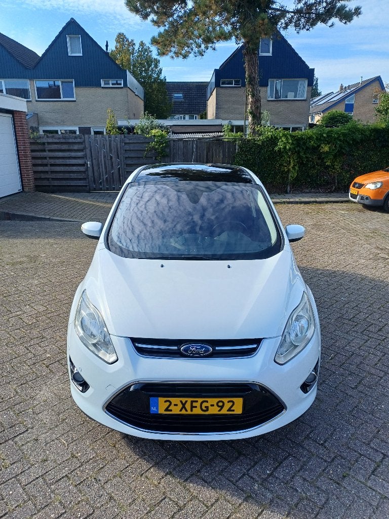 Ford C-Max Titanium | 108.000 km | Uitzonderlijk nette staat, Auto's, Voorwielaandrijving, Parkeerassistent, Wit, Origineel Nederlands