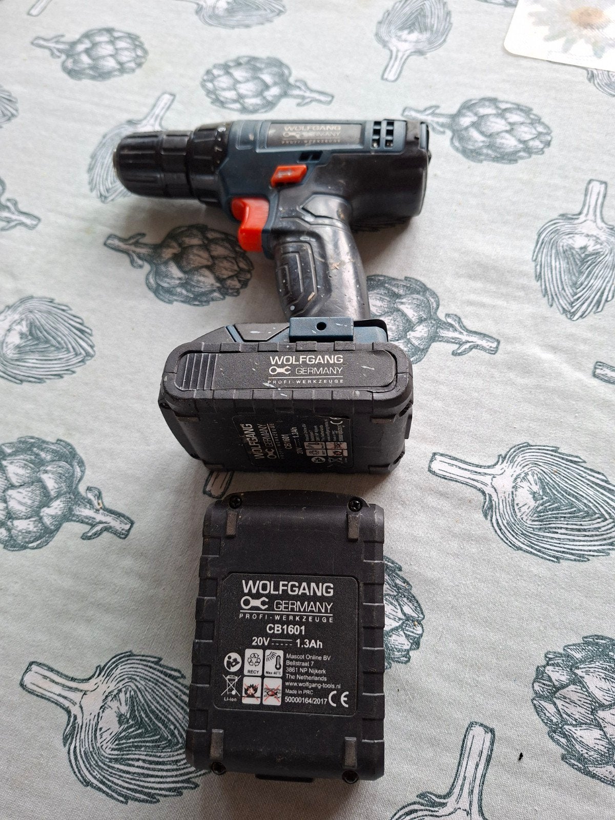Wolfgang Accuboormachine 20V met 1.3Ah accu, Ophalen of Verzenden, Gebruikt, Minder dan 400 watt, Boor- en Schroefmachine