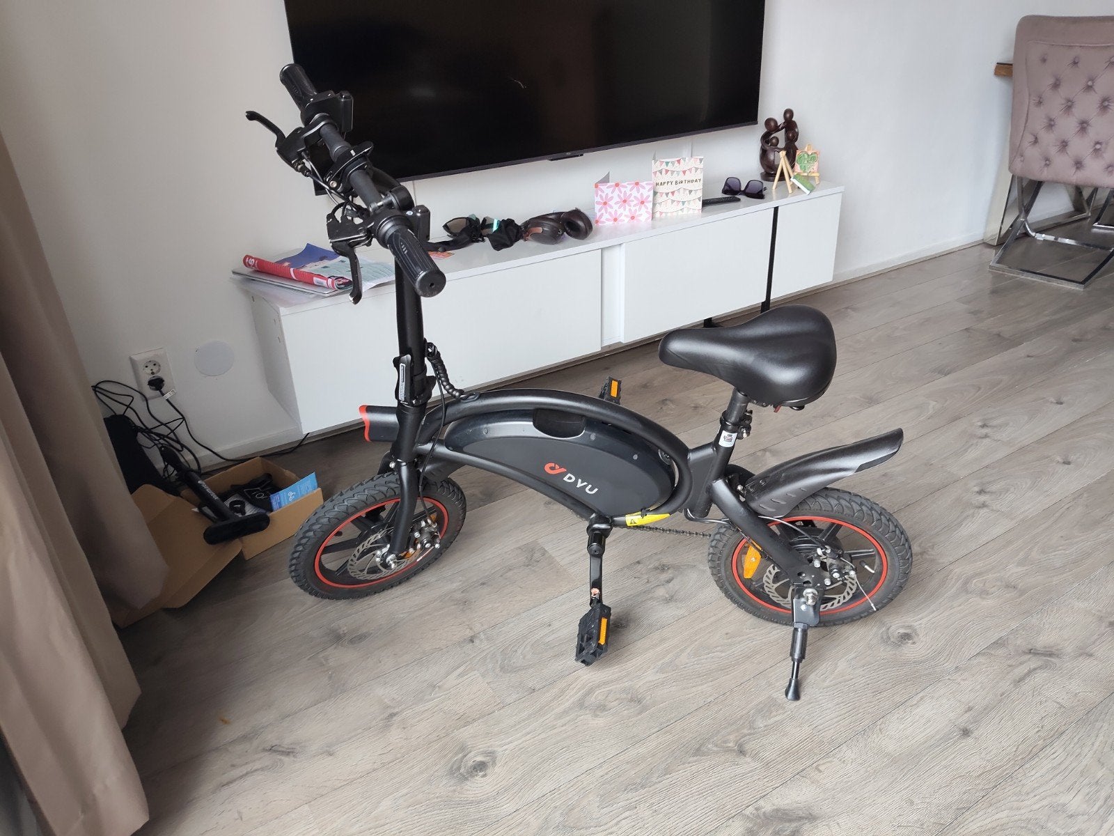 DYU D3+ Elektrische Vouwfiets - Compact en Krachtig, Fietsen en Brommers, Elektrische fietsen, Zo goed als nieuw, Overige merken