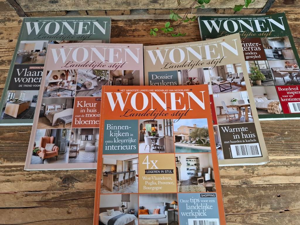 Wonen Landelijke Stijl - 5 edities uit 2016, Boeken, Tijdschriften en Kranten, Ophalen, Gelezen, Overige typen
