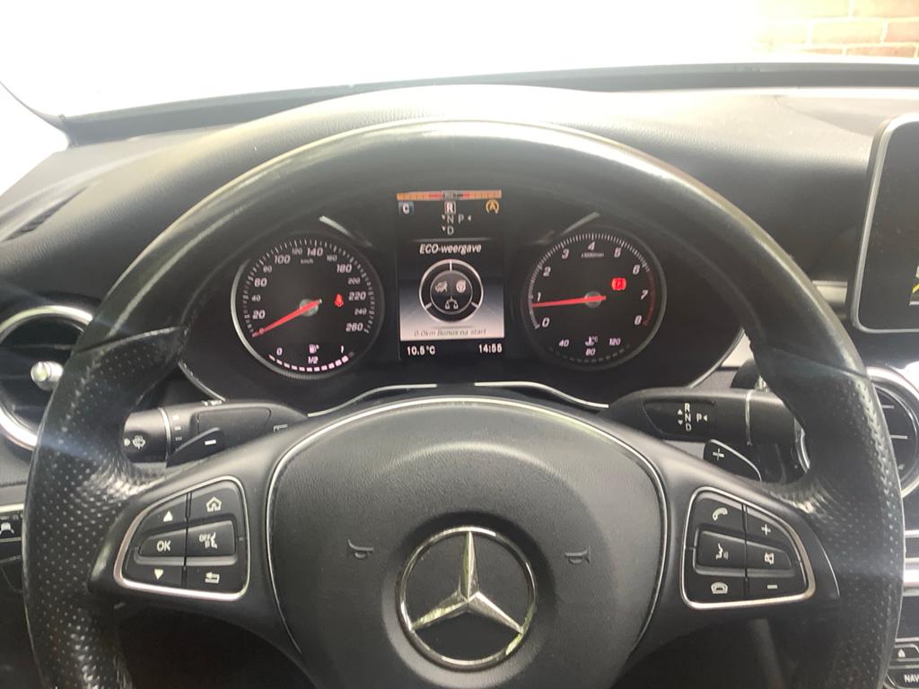 Mercedes-Benz C-Klasse C180 1.6 115KW Aut7 2014 Grijs, Auto's, Mercedes-Benz, 1325 kg, 1800 kg, Zwart, Leder en Stof