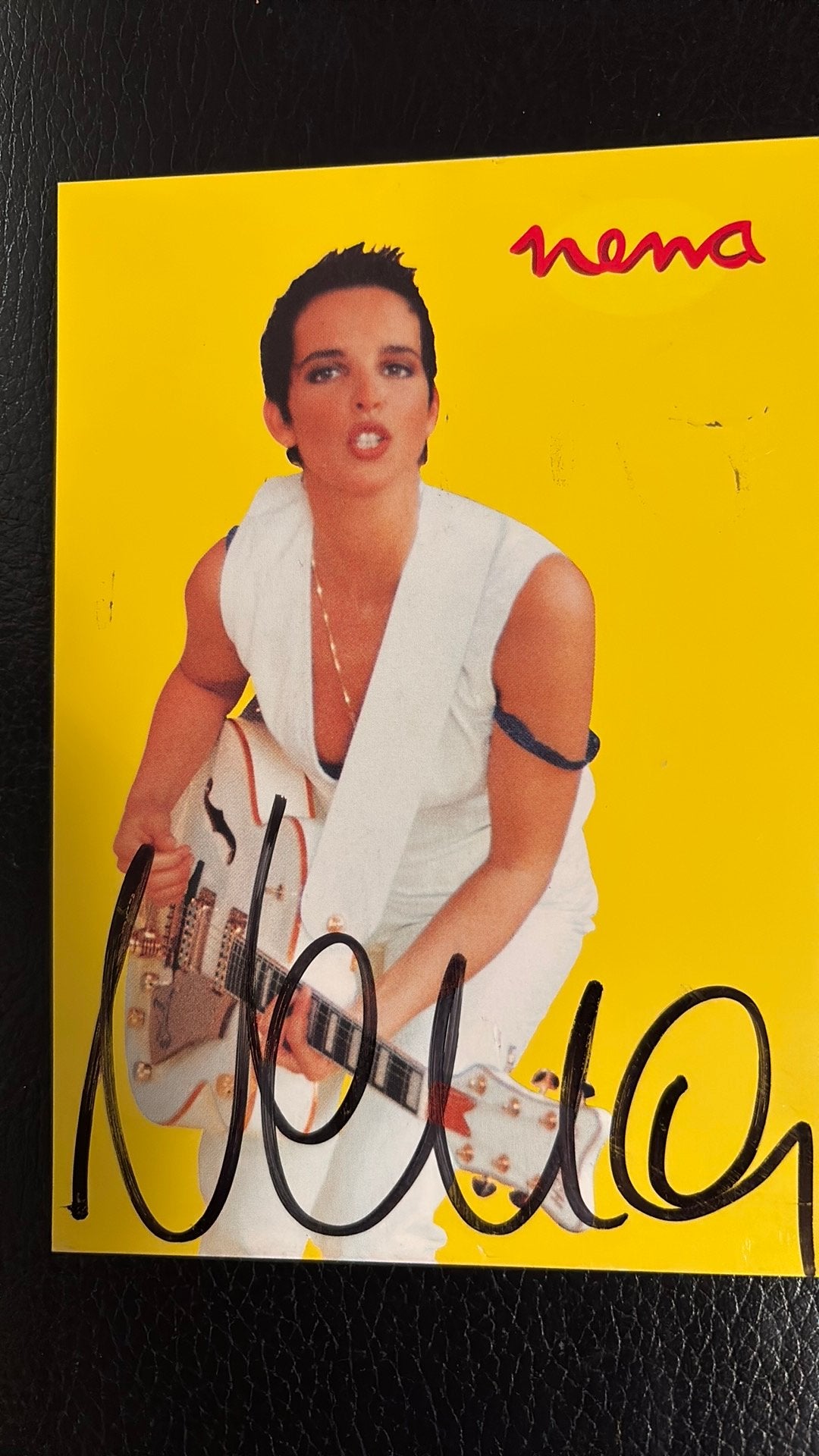 NENA Bongo Girl Kaart met echte handtekening, Verzenden, 1980 tot heden, Ongelopen, Sterren en Beroemdheden