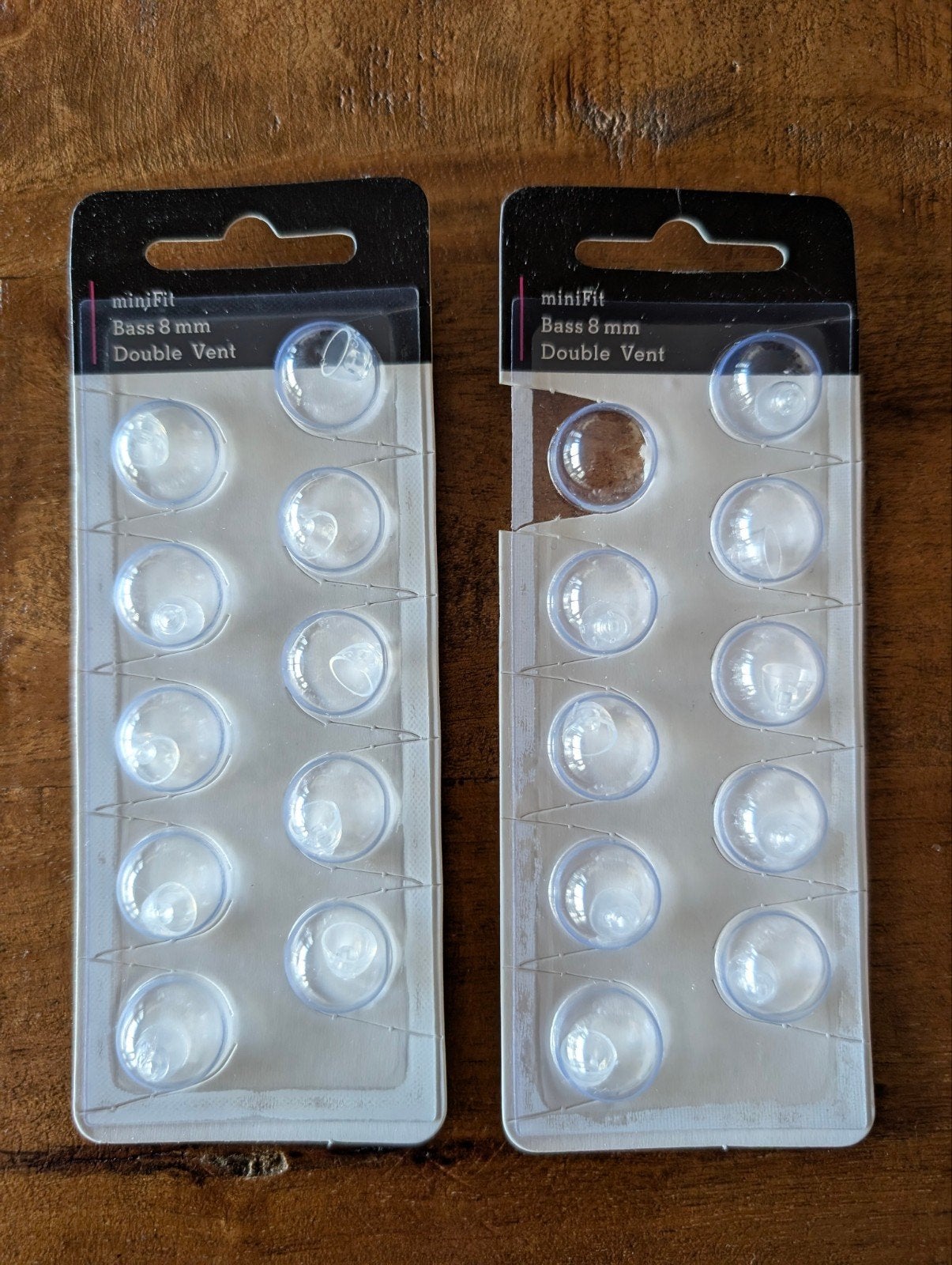 Oticon minifit bass 8 mm double vent domes, Ophalen of Verzenden, Nieuw