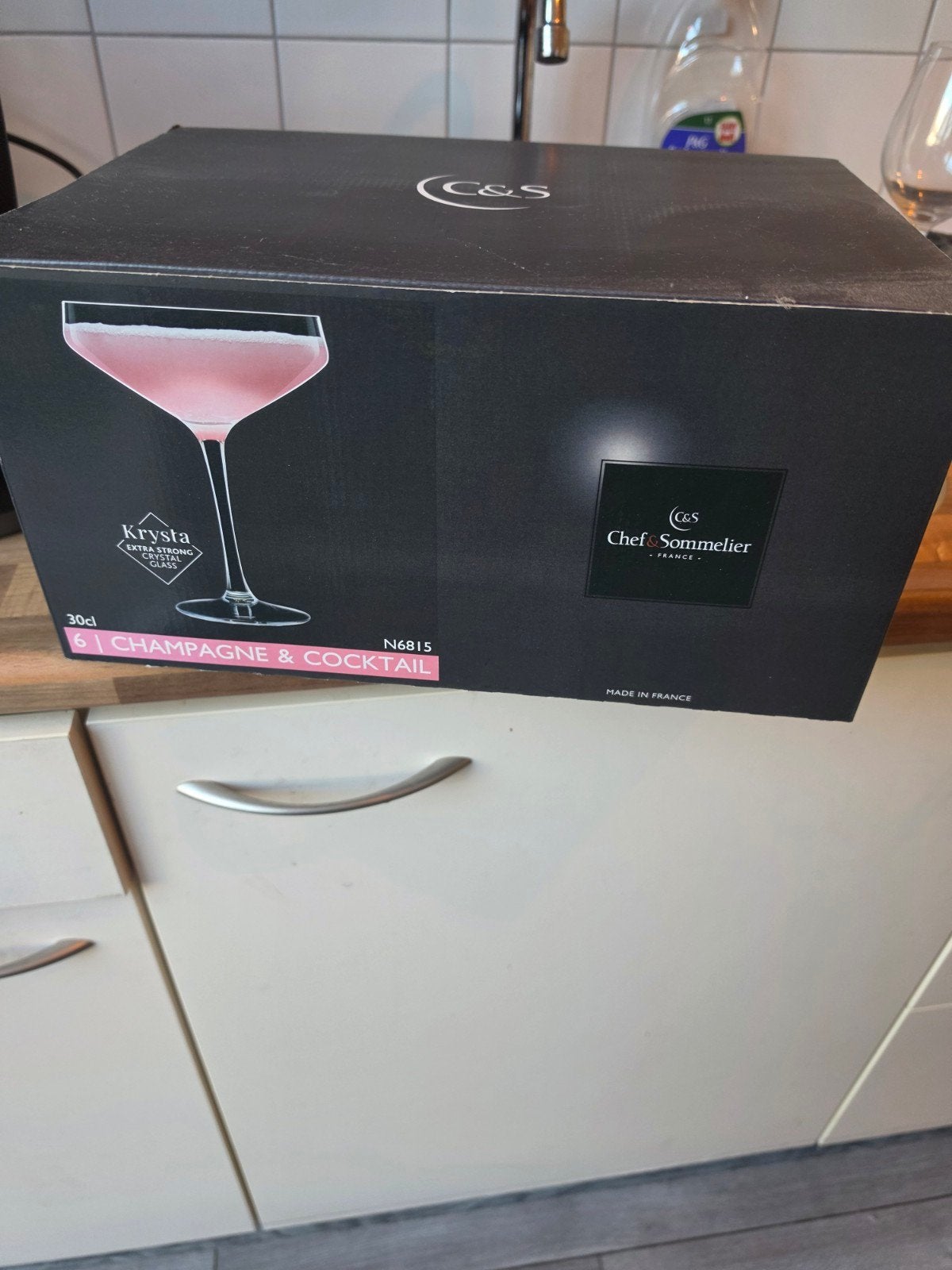 Chef Sommelier Krysta Champagne & Cocktail Glazen (6 stuks), Ophalen of Verzenden, Nieuw, Glas, Overige merken