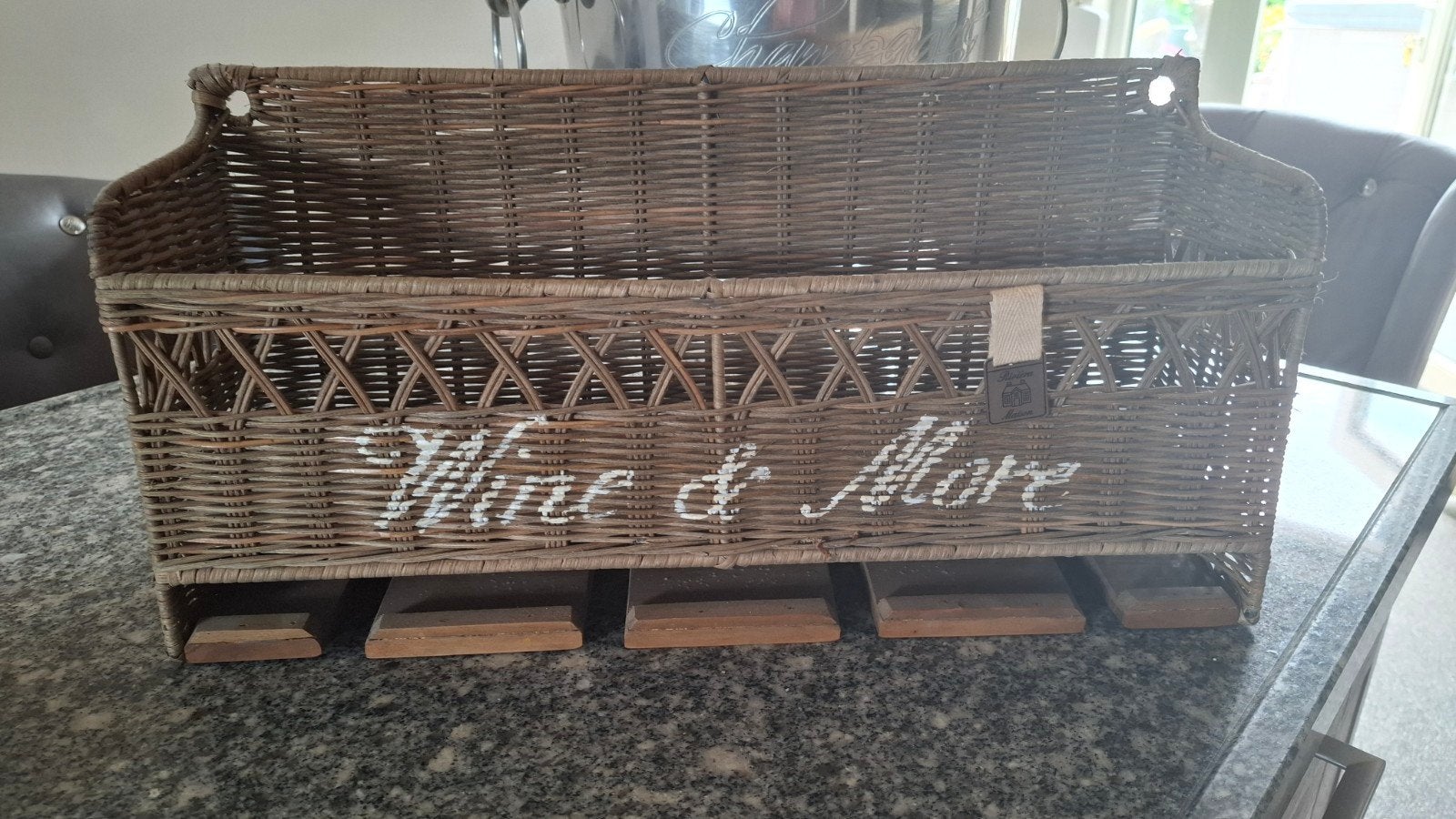 Rivièra Maison Wijnrek 'Wine & More' met glashouders, Overige materialen, Ophalen of Verzenden, Zo goed als nieuw, Minder dan 5 flessen
