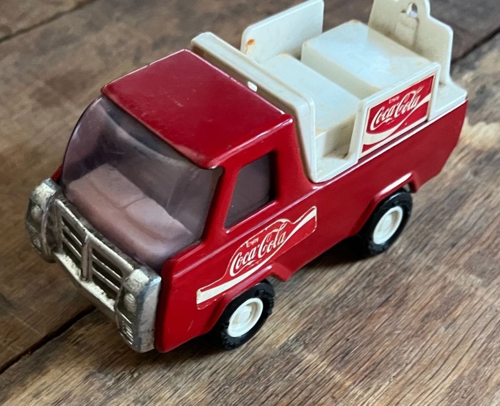 Coca Cola blikken auto Vintage, Ophalen of Verzenden, Gebruikt, Bus of Vrachtwagen