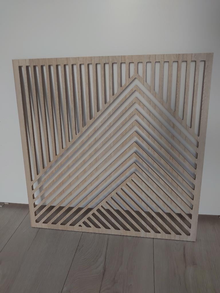 Wanddecoratie hout wandpaneel houtpaneel, Ophalen, Zo goed als nieuw