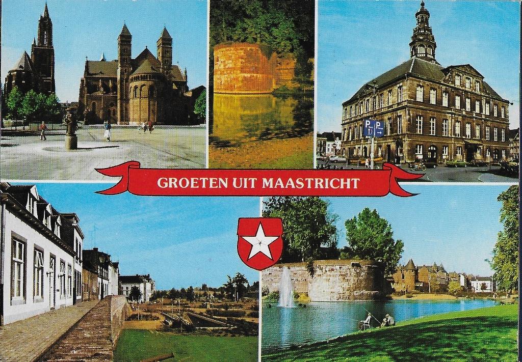Z17 Ongelopen ansichtkaart groeten uit Maastricht, Ophalen of Verzenden, 1980 tot heden, Ongelopen, Limburg