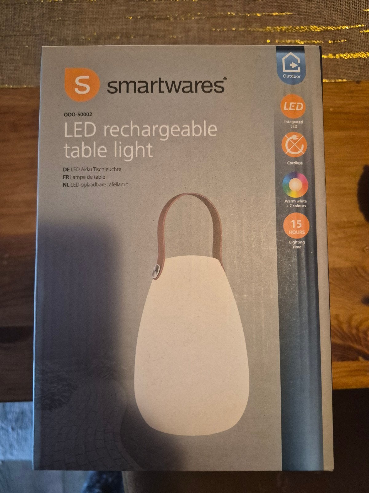 Smartwares OOO-50002 - Tafellamp Draadloze in-outdoorlamp, Ophalen of Verzenden, Nieuw