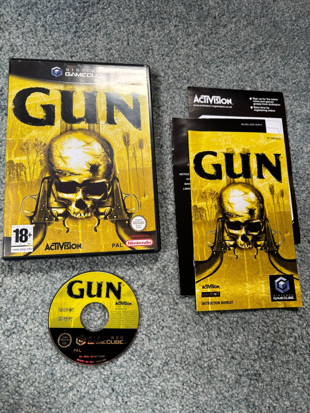 GUN Nintendo GameCube -Compleet met handleiding met garantie, Nintendo, Vanaf 18 jaar, Shooter, 1 speler