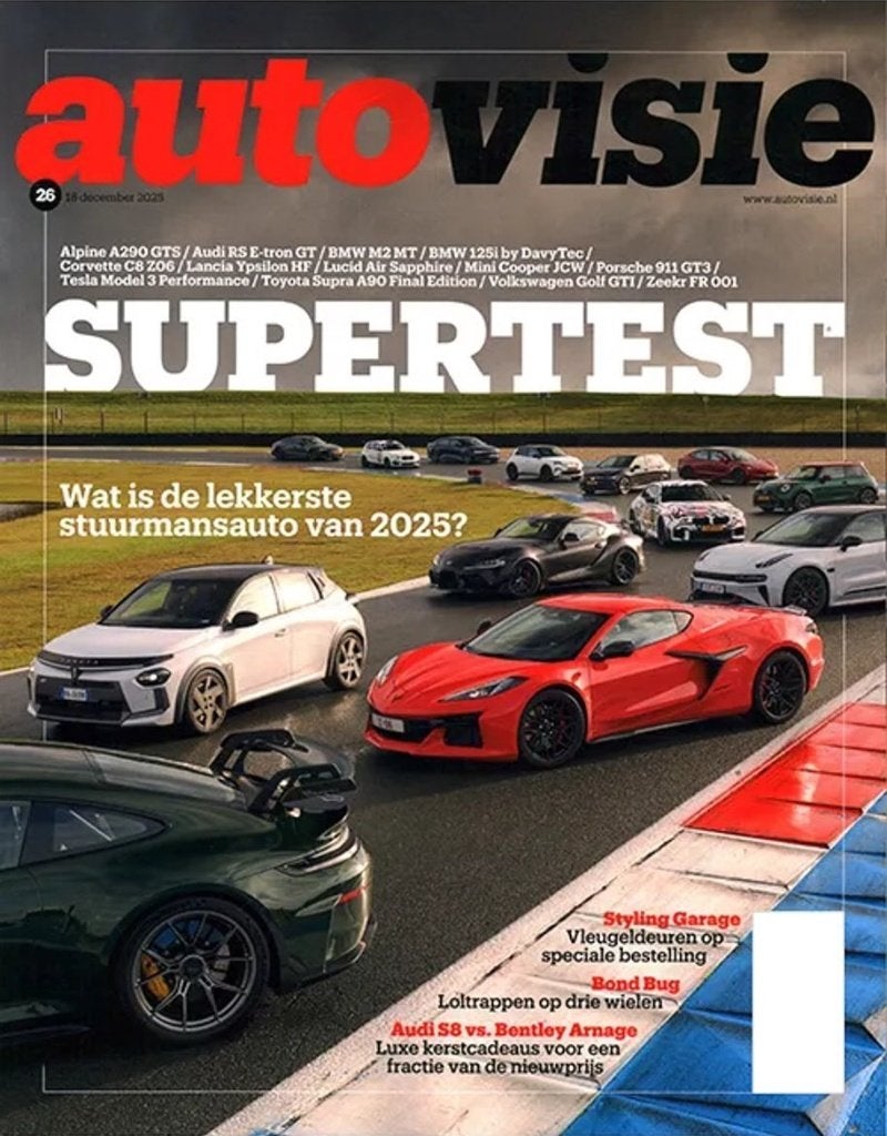 Autovisie 26 2025 : Porsche 911 GT3 - Audi E-Tron GT RS - VW, Ophalen of Verzenden, Gelezen, Algemeen