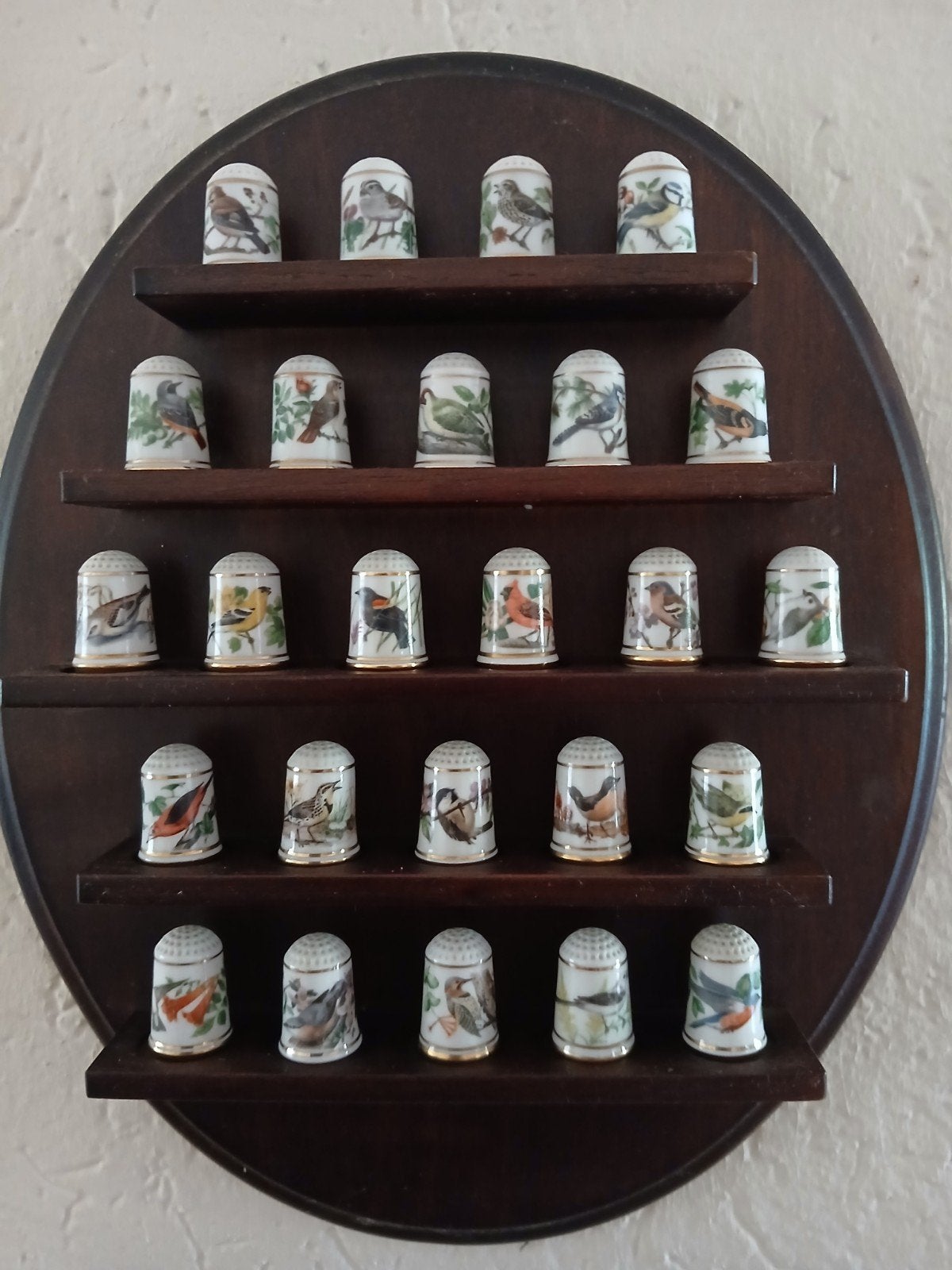 vingerhoedjes serie vogels, franklin mint, Ophalen, Zo goed als nieuw