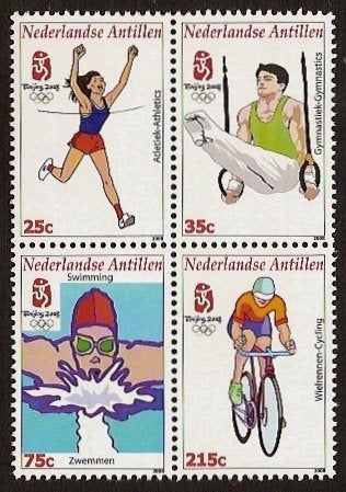 Nederlandse Antillen 1818/21 postfris Olympische Spelen 2008, Ophalen of Verzenden, Postfris