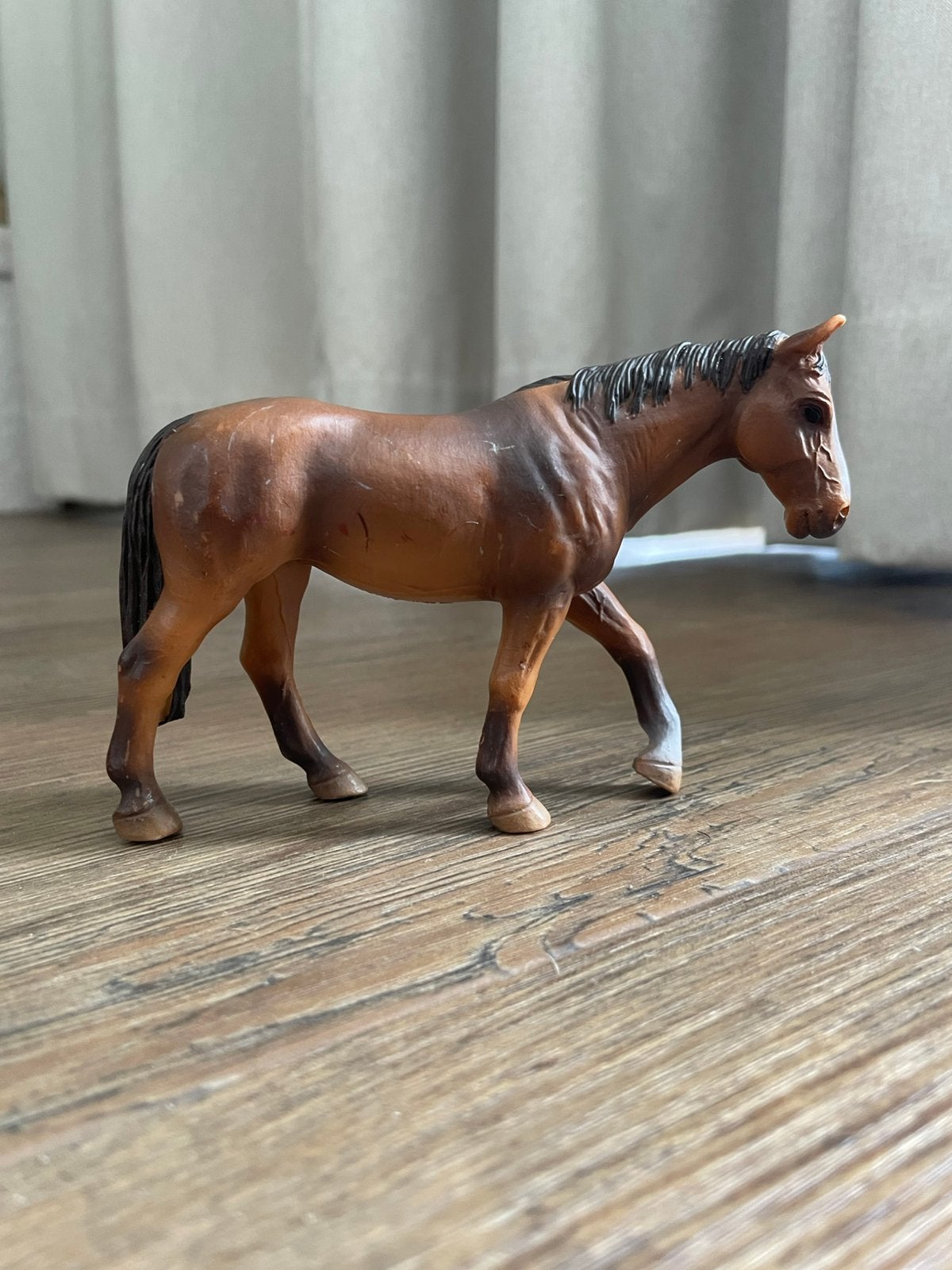 Oud schleich paard, Ophalen of Verzenden, Gebruikt, Paard, Beeldje of Figuurtje