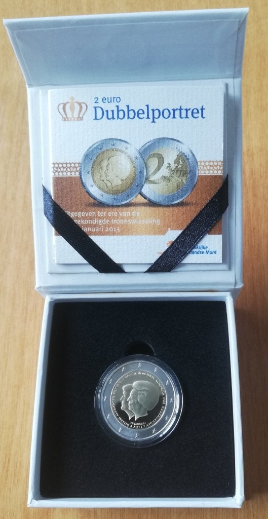 2 euro Dubbelportret 2013 Proof, Ophalen of Verzenden, Koningin Beatrix, Euro's