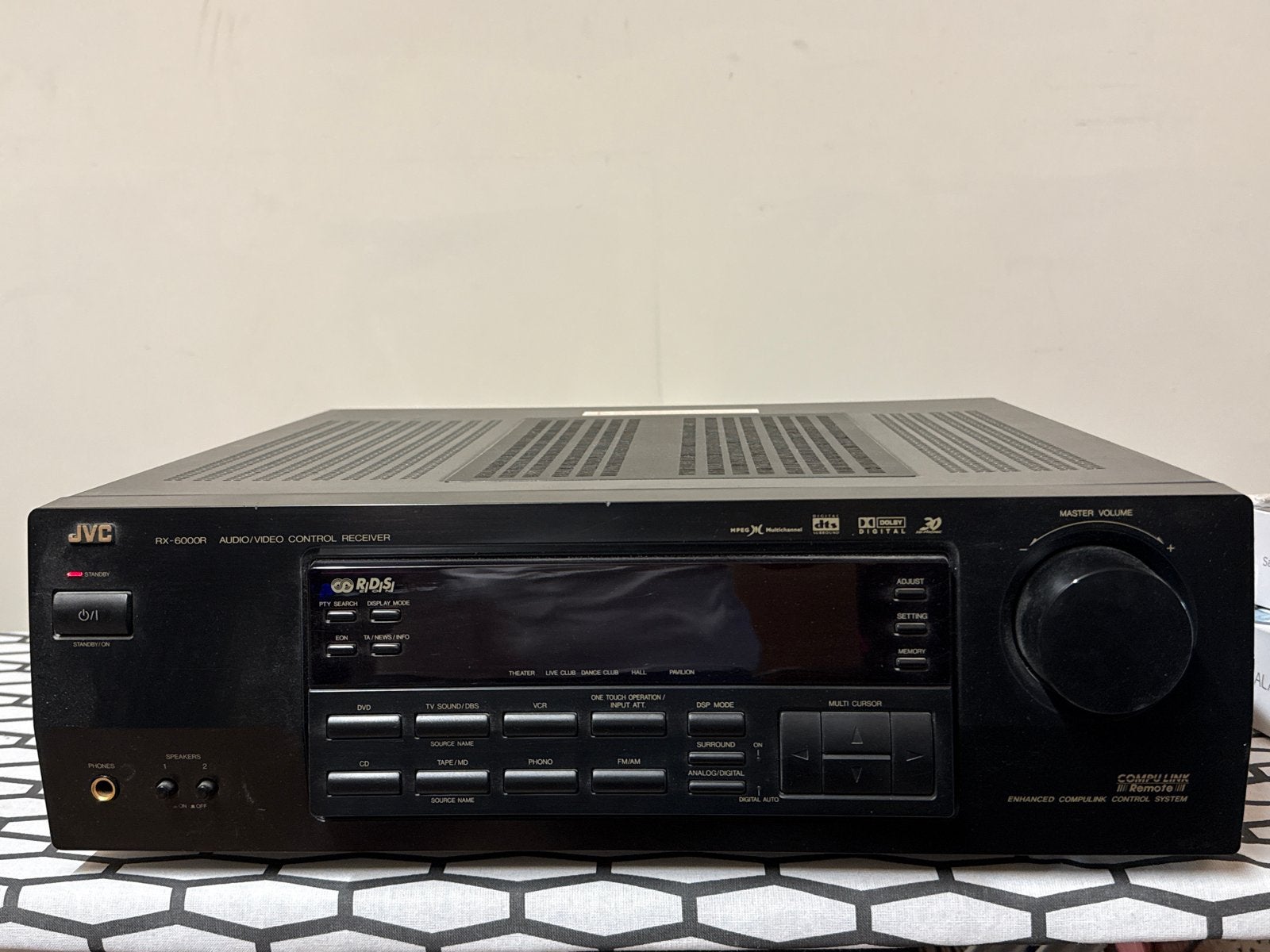 JVC RX-6000R Audio/Video Control Receiver, Ophalen, JVC, Zo goed als nieuw, 60 tot 120 watt