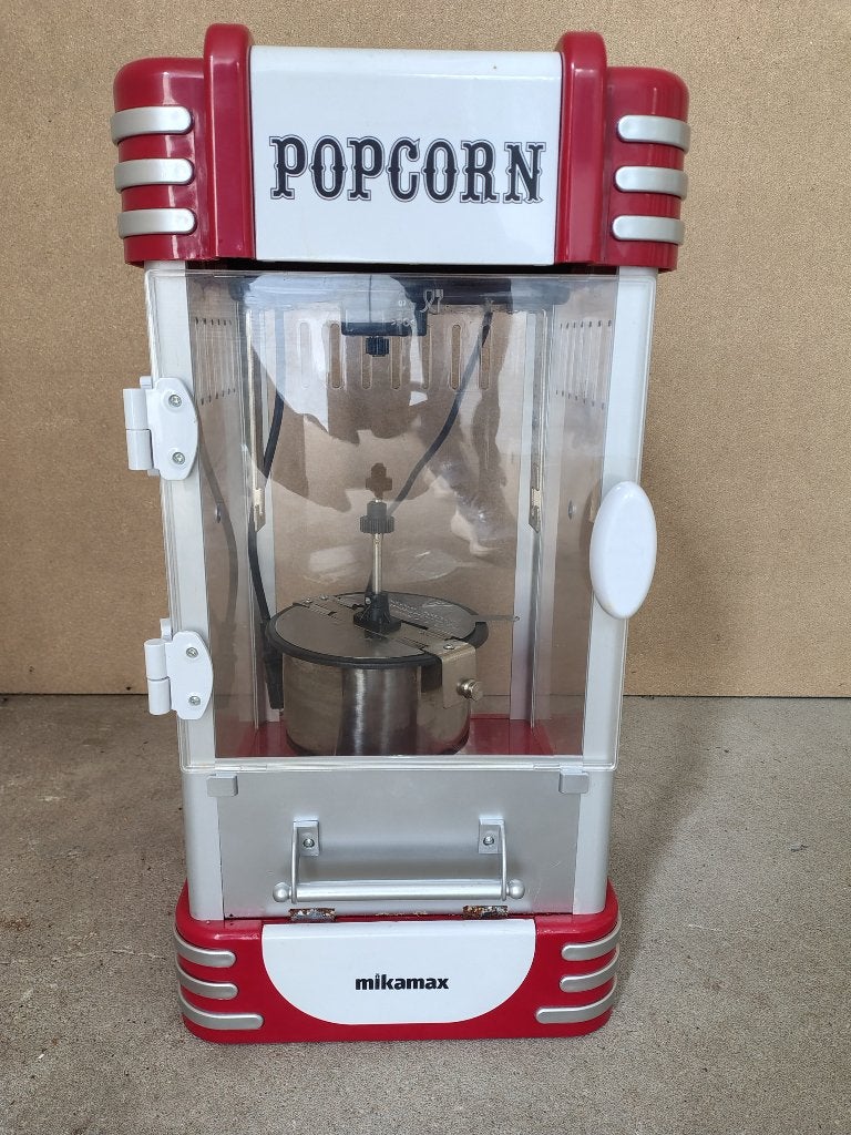 Mikamax Popcornmachine - Retro Stijl Popcorn Maker, Ophalen, Overige typen, Kunststof, Zo goed als nieuw
